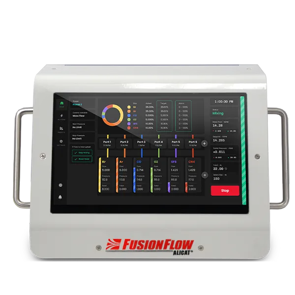 Alicat FusionFlow MXM 混气系统 多路质量流量控制器集成 燃料电池催化反应配气方案