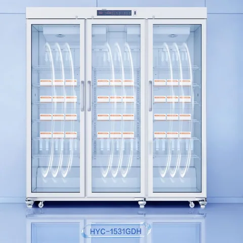 海尔HYC-1531GDH三开门冷藏箱 2-8℃温湿度可控 药房药品保存