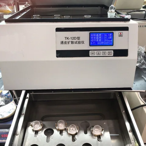 锴凯科技TK-12D型透皮扩散试验仪 温度转速PID控制实验室设备